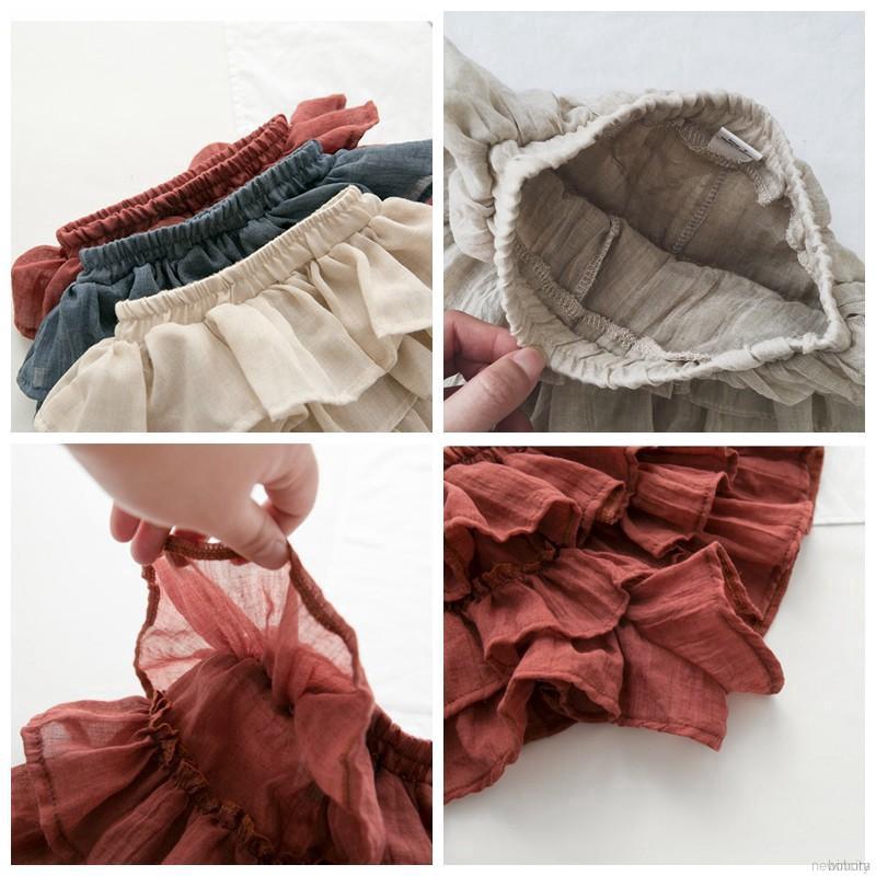 COD Váy lưới co dãn kiểu dáng Hàn Quốc dễ thương cho bé gái