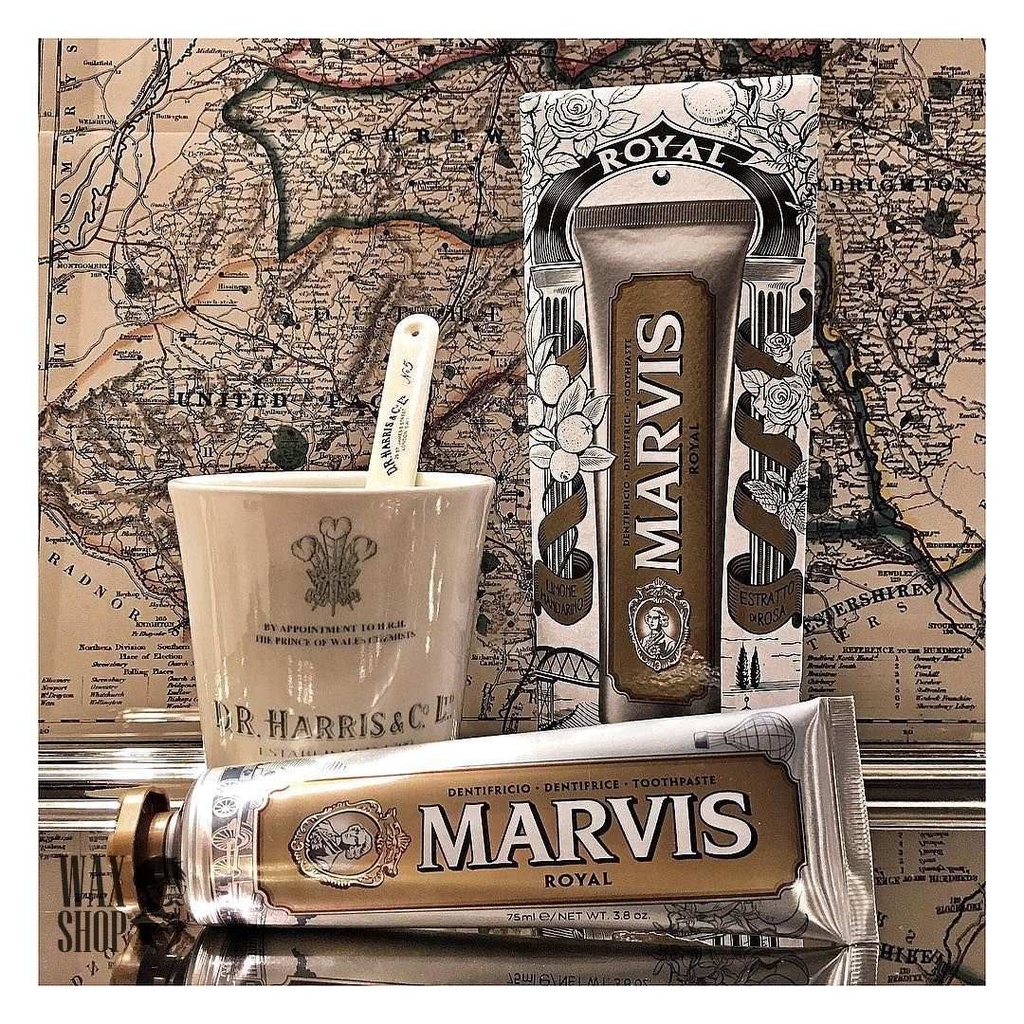 Kem Đánh Răng Marvis - Royal Phiên Bản Limited Edition (Italia)  [Nội Địa Ý]   Giúp Làm Trắng Răng, Đánh Bật Mảng Bá