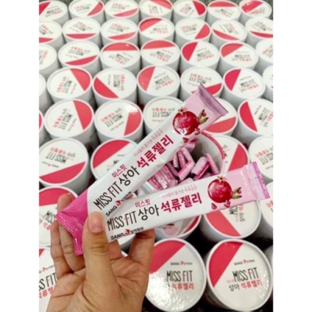 [HÀNG MỚI VỀ] Thạch Lựu bổ sung Collagen đẹp da Sanga Miss Fit (30 gói)