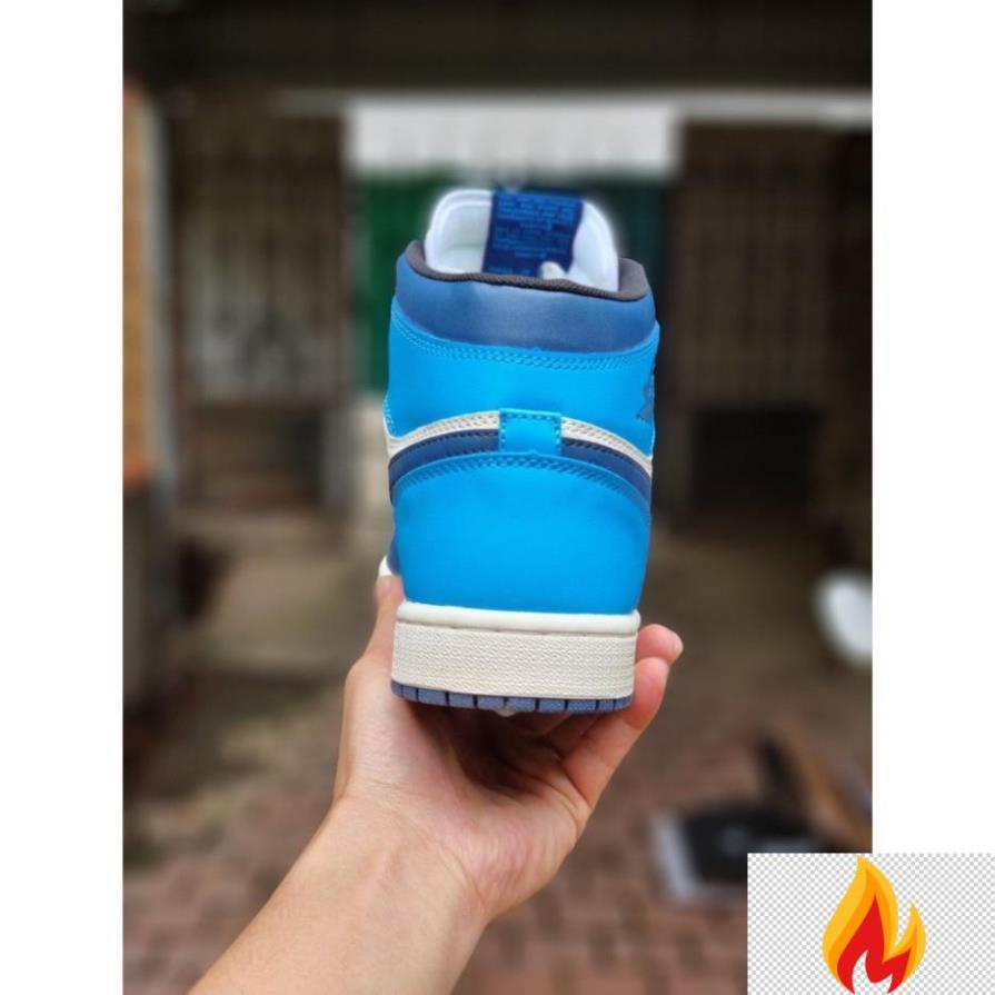 📢 Giày Thể Thao, Giày Sneaker Jordan Cao Cổ Xanh Dương Đậm Hàng Cao Cấp -O*dc