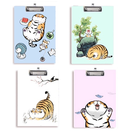 Kẹp tài liệu bìa cứng hổ mập KTLG43 dễ thương cute size A4 hoạt hình
