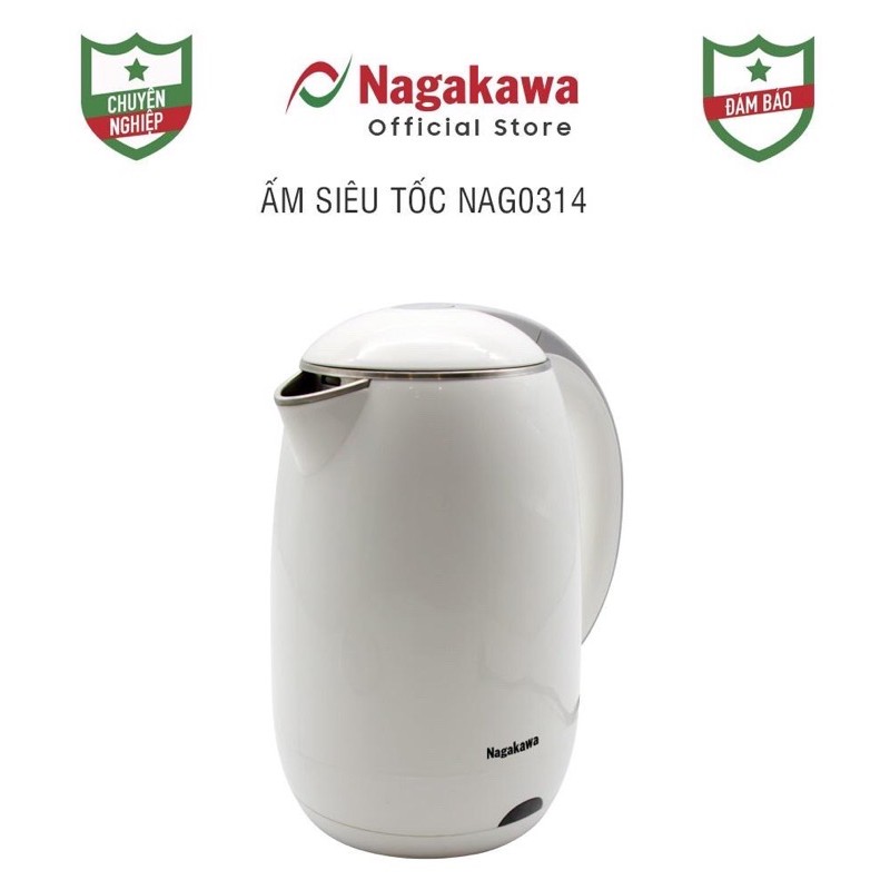 Ấm Siêu Tốc NAGAKAWA 1,8L - NAG-0314- Hàng Chính Hãng!