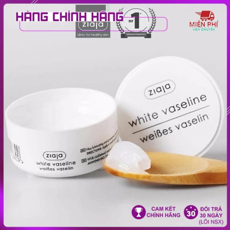 SÁP ĐA NĂNG VASELINE BẢO VỆ GIỮ ẨM, DƯỠNG DA, MÔI, MÓNG TAY CHÂN - ZIAJA WHITE VASELINE 30ML