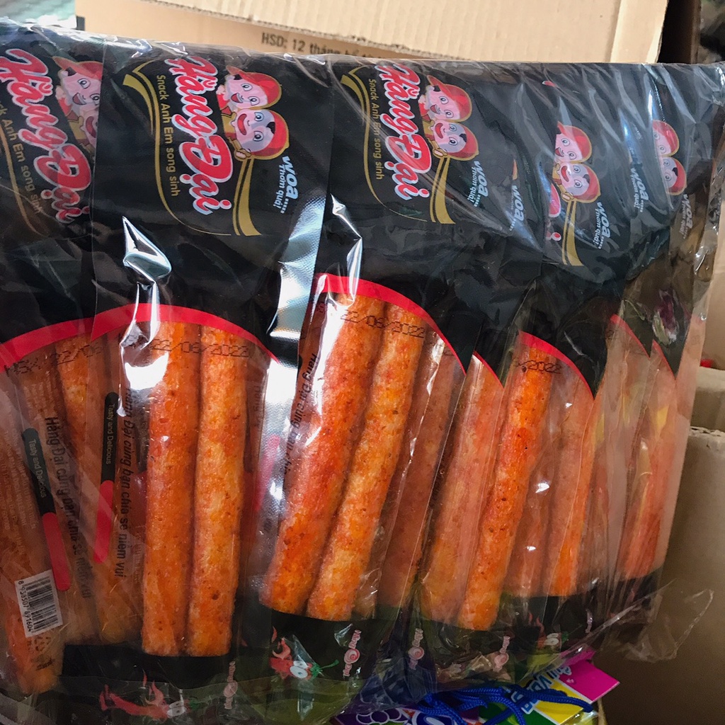 Snack anh em song sinh đồ ăn cổng trường