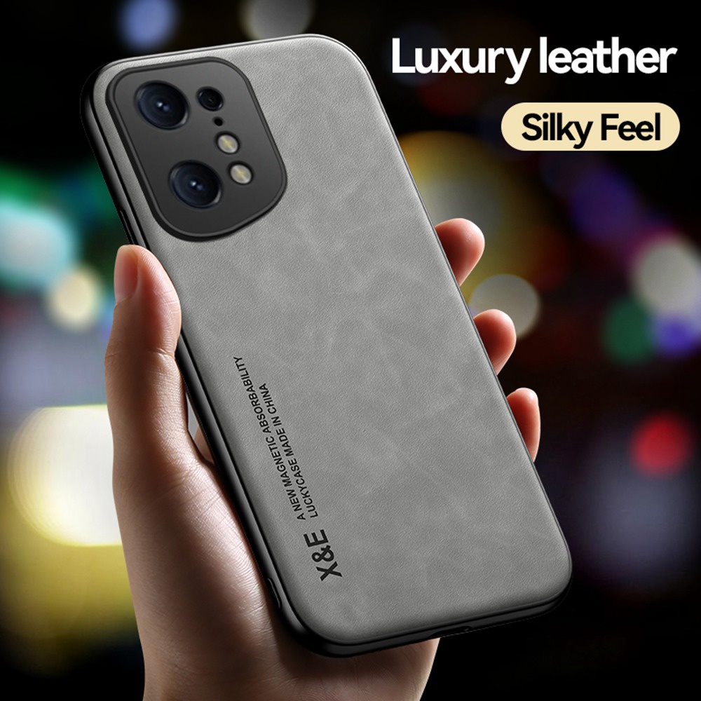 Ốp Điện Thoại TPU Mềm Phối Da PU Chống Sốc Sang Trọng Cho Oppo Find X5 Pro Find X3 Pro