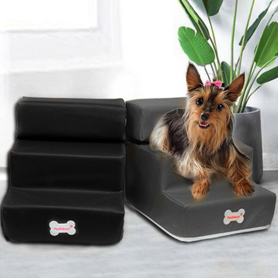 Pet Ramp Ladder Vật nuôi nhỏ Bậc thang Cầu thang Chó và mèo Thú cưng 3 bậc Thang giường