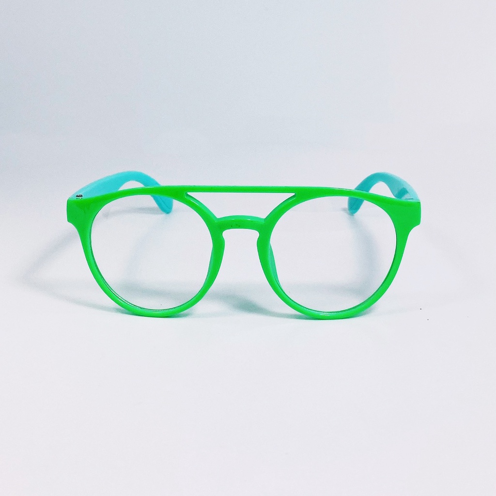 Kính mát trẻ em Jun Secret kiểu giả cận gọng tròn đơn giản dễ thương, tròng chống tia UV an toàn cho bé JS58A03