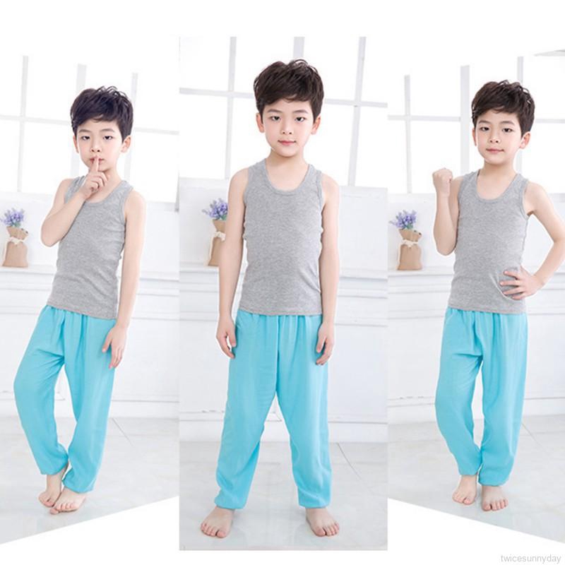 Quần dài lưng thun in họa tiết xinh xắn cho bé trai