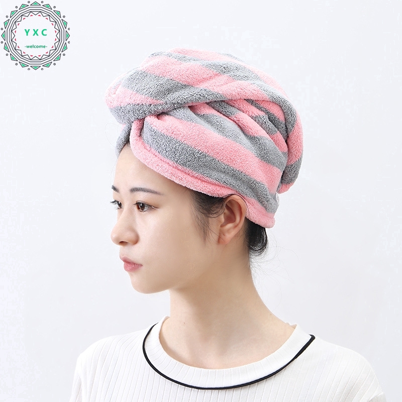 Mũ Trùm Tóc Khi Tắm Thấm Hút Nhanh Kích Thước 61x40cm