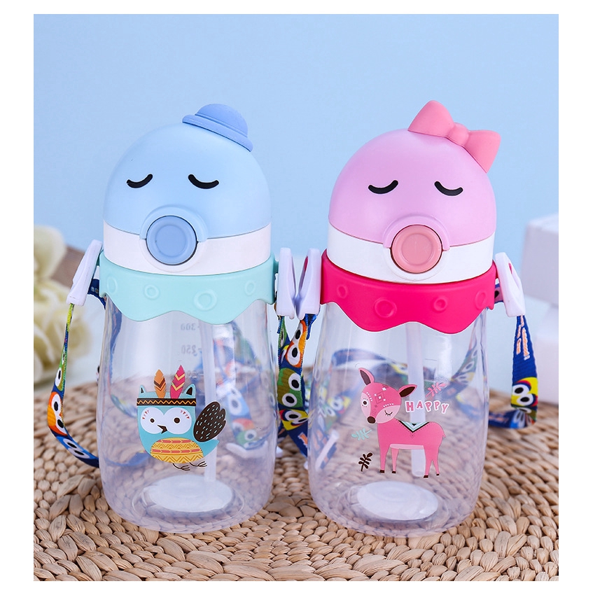 Bình Uống Nước Hoạt Hình Dễ Thương Cho Bé