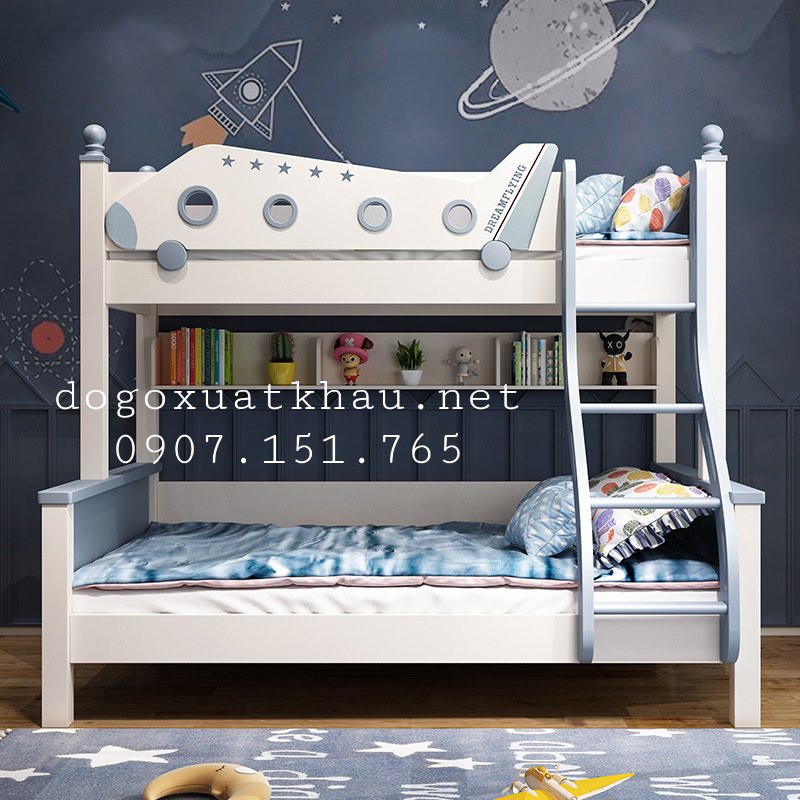 Giường 2 tầng mô hình máy bay cho bé | BigBuy360 - bigbuy360.vn