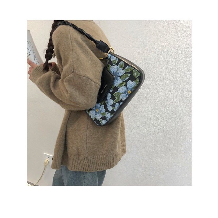 Túi Xách Kẹp Nách Phong Cách Retro Thời Trang Xuân Thu Cho Nữ