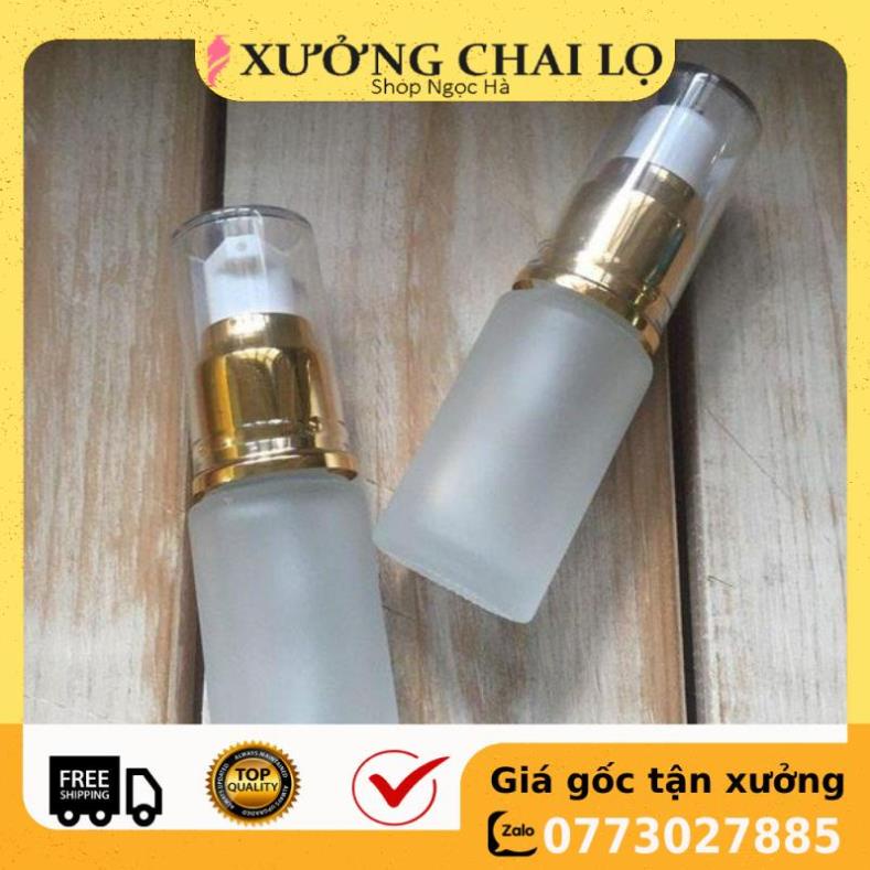 [RẺ VÔ ĐỊCH] Chai lọ chiết mỹ phẩm Thủy tinh mờ Xịt giọt 20ml,30ml,50ml đựng kem dưỡng da, sửa rửa mặt, serum .