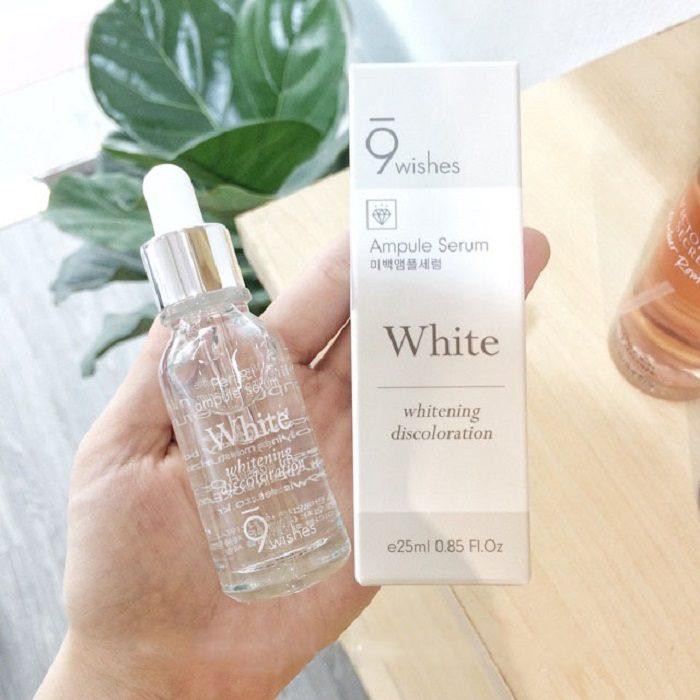 Tinh Chất Cấp Ẩm, Dưỡng Trắng Da 9Wishes Miracle White Ampule Serum 25ml