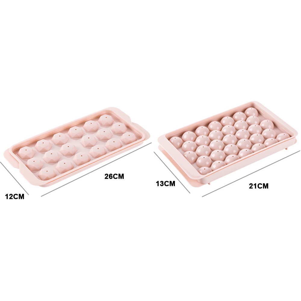 Khuôn Làm Đá/ Thạch/ Thạch Tròn 18/33 Có Vỏ An Toàn Tiện Dụng