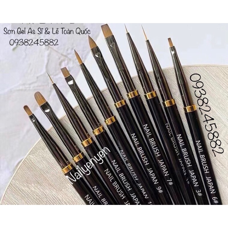 Bộ cọ 10 cây Nail Brush Japan - Chính Hãng