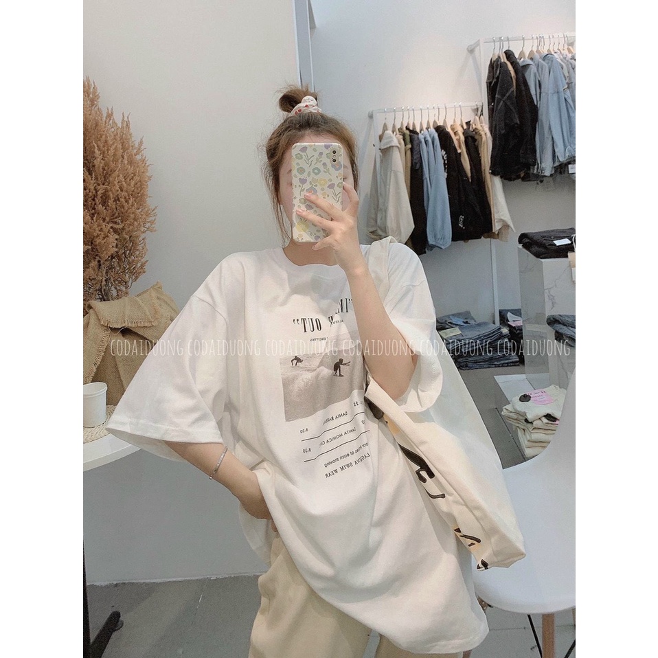 ÁO THUN IN HÌNH TRƯỢT CÁT