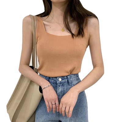 Áo hai dây màu trơn phong cách Hàn Quốc | BigBuy360 - bigbuy360.vn