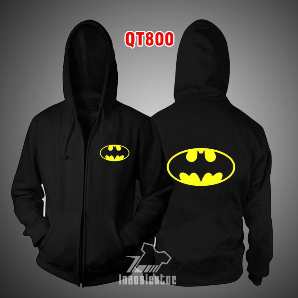 🔥HOT🔥 Áo khoác in biểu tượng Batman Người Dơi giá siêu rẻ nhất vịnh bắc bộ /uy tín chất lượng