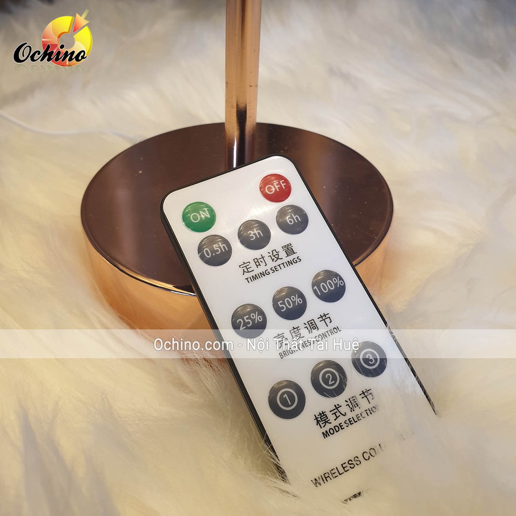 Đèn Lông Vũ, Đèn Ngủ Để Bàn Trang Trí Có điều khiển Từ Xa và hẹn giờ