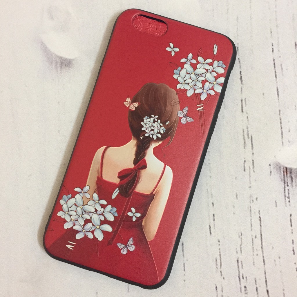 Ốp lưng iphone dẻo in hình nổi Cô Gái và Mỹ Phẩm 6/6plus/6s/6splus/7/7plus/8/8plus/x/xr/xs/11/12/pro/max/plus/promax