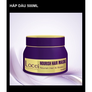 Hấp dầu tím Lacei 500ml_ hấp dầu ủ tóc mềm mượt, lưu hương lâu trên từng sợi tóc.