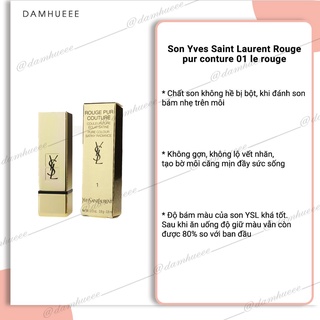 Son Yves Saint Laurent Rouge pur conture 01 le rouge