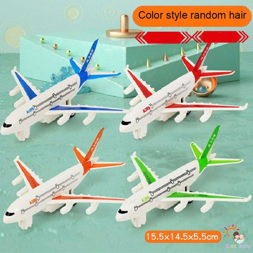 Mô hình máy bay đồ chơi mini nhiều màu sắc khác nhau kéo lùi lên dây cót dành cho trẻ em