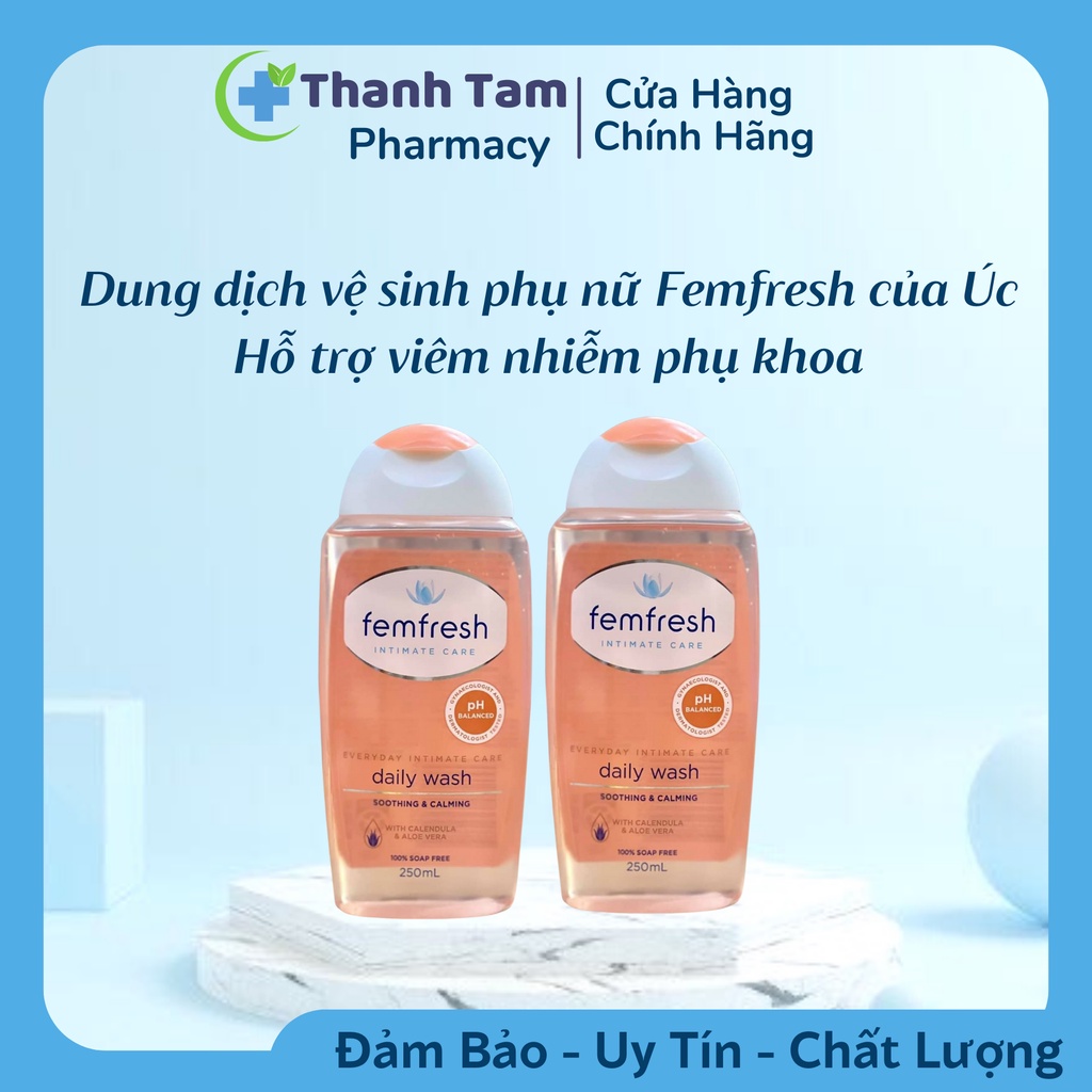 Dung dịch vệ sinh phụ nữ Femfresh 250ml nước sử phụ khoa hàng ngày của Úc