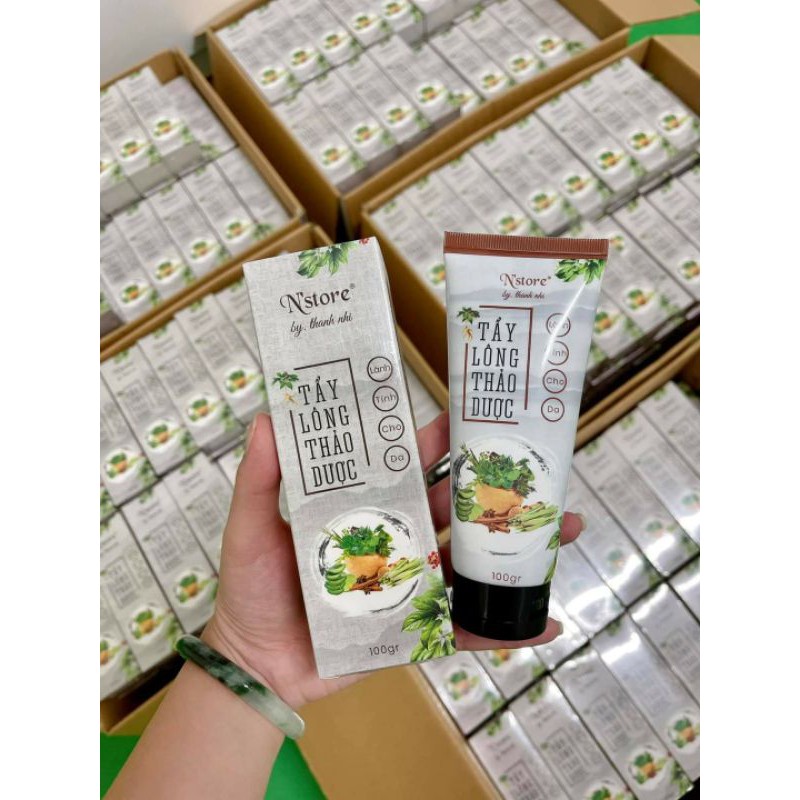 Kem tẩy lông thảo dược N store by thanh nhi CHÍNH HÃNG ,dùng cho da nhạy cảm