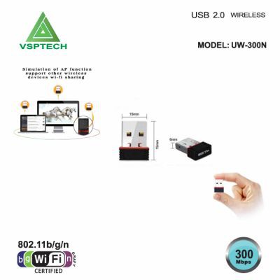 USB2.0 wireless VSP 802.IIn UW-300N