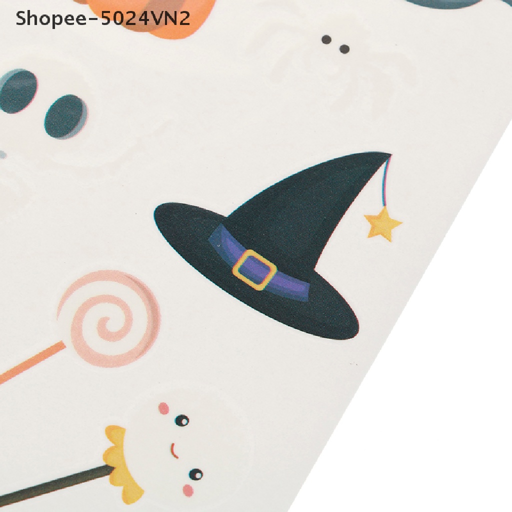[Mới &amp; Halloween &amp; Halloween] Set 10 Tấm Hình Xăm Dán Phát Sáng Phù Thủy