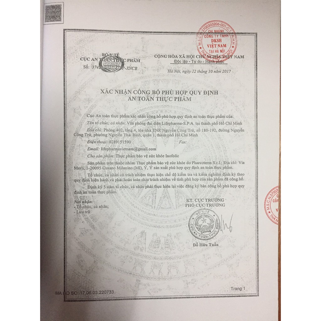 INOFOLIC Phục hồi hoạt động sinh lý tự nhiên của buồng trứng giúp tăng tỉ lệ thụ thai