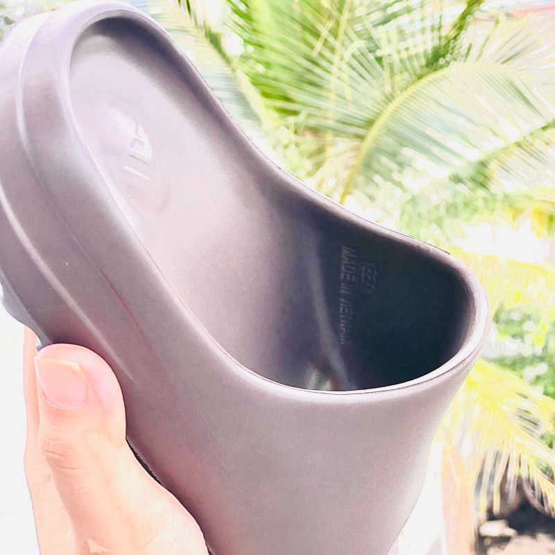 Dép unisex ❤️FREESHIP + Hộp❤️ dép lê đúc bánh mì slide quai ngang thể thao nam nữ đế in logo DAs, Y.Z-nâu