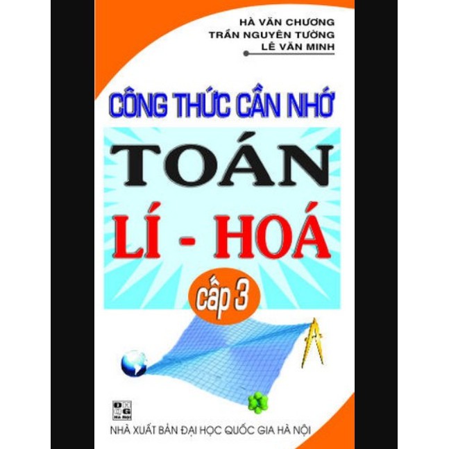 Sách Công Thức Cần Nhớ Toán Lí Hóa Cấp 3