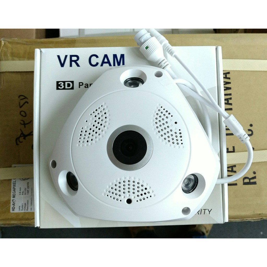 Camera An Ninh Cctv Wifi Ip 2mp 360 3d Vr Ufo Fisheye Panoramic Ir 2 Chiều