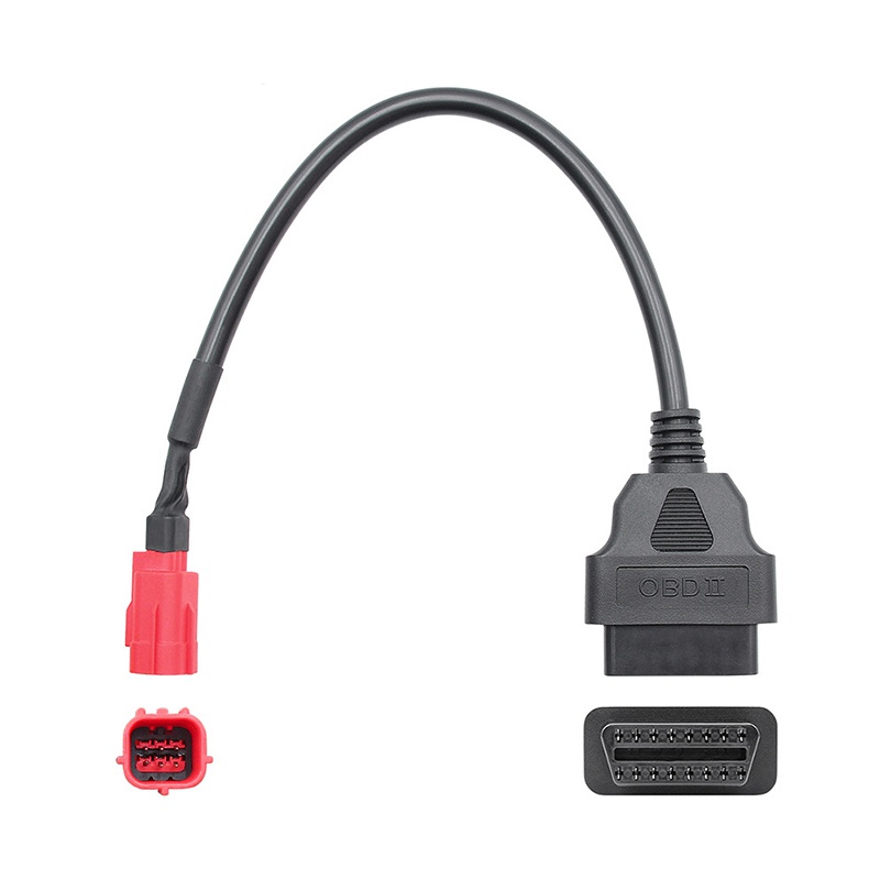 Cáp chuyển đổi 6 sang 16 Pin OBD2 cho xe mô tô Honda Yamaha Suzuki BENELLI
