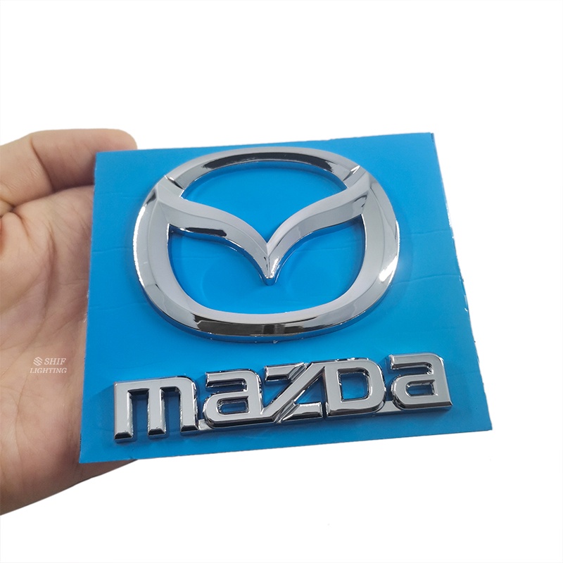 1 Miếng Dán Logo ABS Trang Trí Cốp Sau Xe Hơi MAZDA