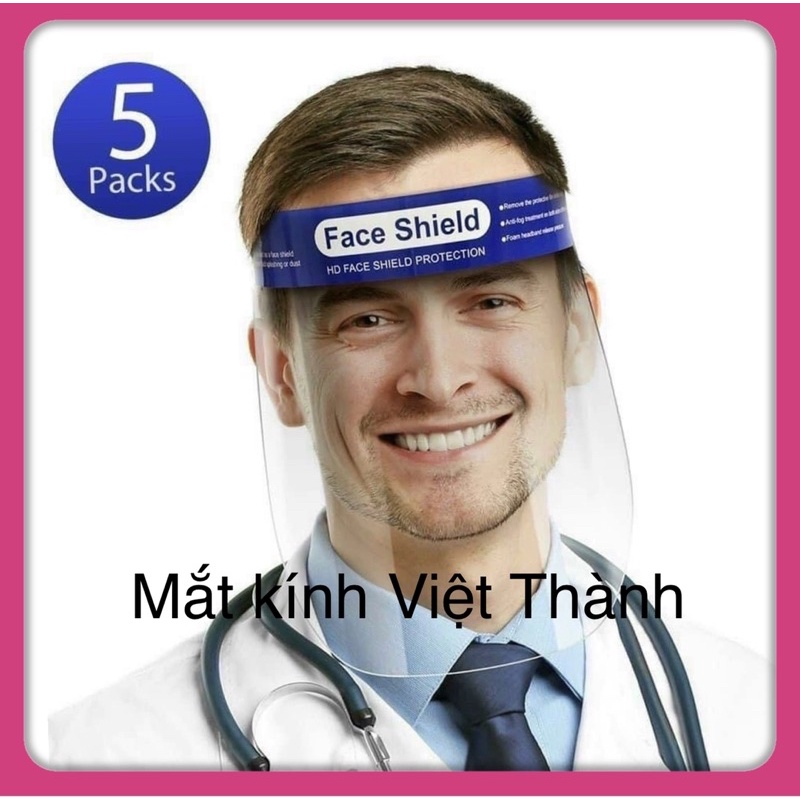 combo 5 kính chống giọt bắn chống dịch nước bọt face shield chuyên dùng cho bác sĩ