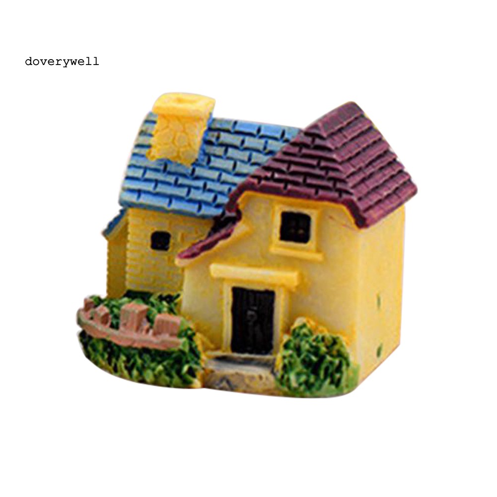 Mô hình ngôi nhà thu nhỏ bằng nhựa resin dùng cho trang trí tiểu cảnh