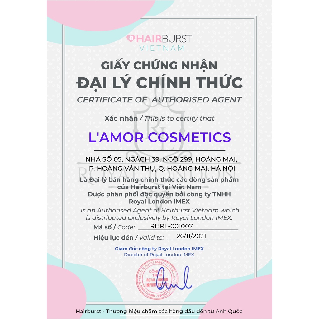 Cặp Dầu Gội Xả Hairburst Chăm Sóc, Kích Thích Mọc Tóc, Ngăn Ngừa Tóc Rụng (350ML) | BigBuy360 - bigbuy360.vn