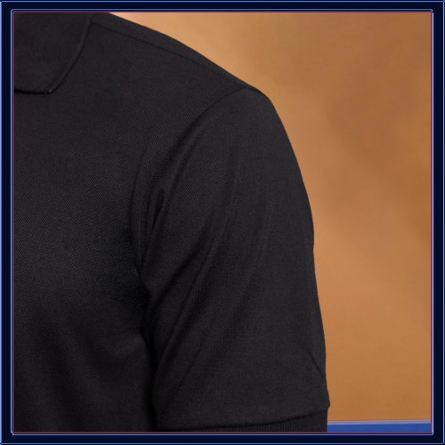 [GIẢM GIÁ SỐC] Áo Thun Nam Ngắn Tay Cổ Bẻ T-Simple (Đen) [NUTTY], Áo Polo Nam Trơn Có Cổ, Cao Cấp | BigBuy360 - bigbuy360.vn