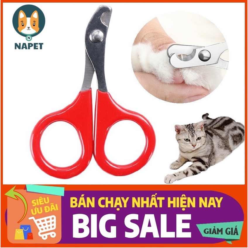 Kéo cắt móng chất liệu thép không gỉ bền chắc trau chuốt ngoại hình làm đẹp cho chó mèo