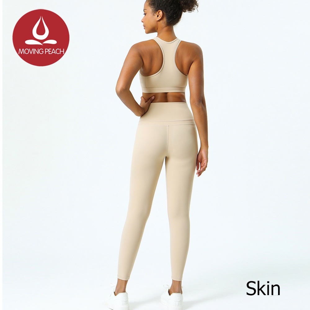 MOVING PEACH Sports sets High support Bra and Training Leggings ABM+ALM