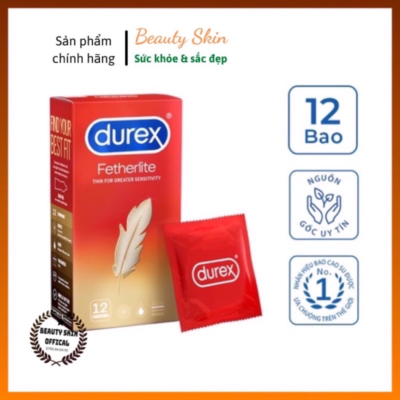 Bao cao su Siêu Mỏng BCS Durex Fetherlite