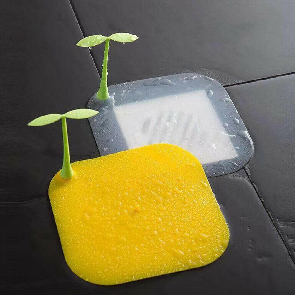 1 Nắp Đậy Cống Thoát Nước Nhà Tắm / Bếp Khử Mùi Bằng Silicon Hình Hạt Đậu Dễ Thương