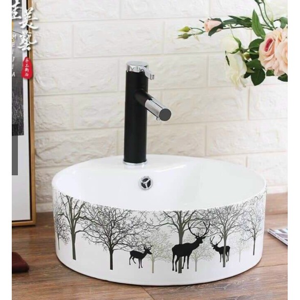 Chậu rửa mặt bàn đá kiểu dáng tròn vuông | BigBuy360 - bigbuy360.vn