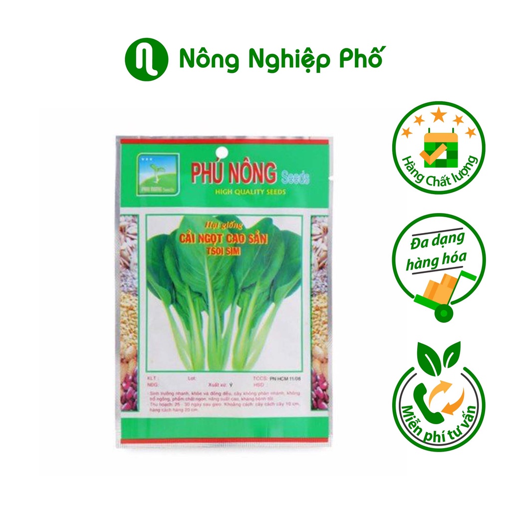 Hạt giống cải ngọt cao sản Phú Nông - Gói 20 gram