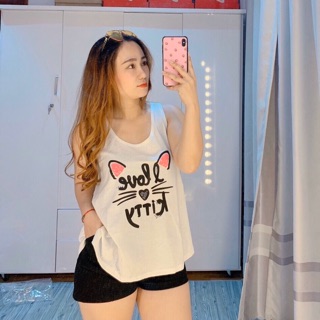 Áo Thun 3 Lỗ Form rộng kitty