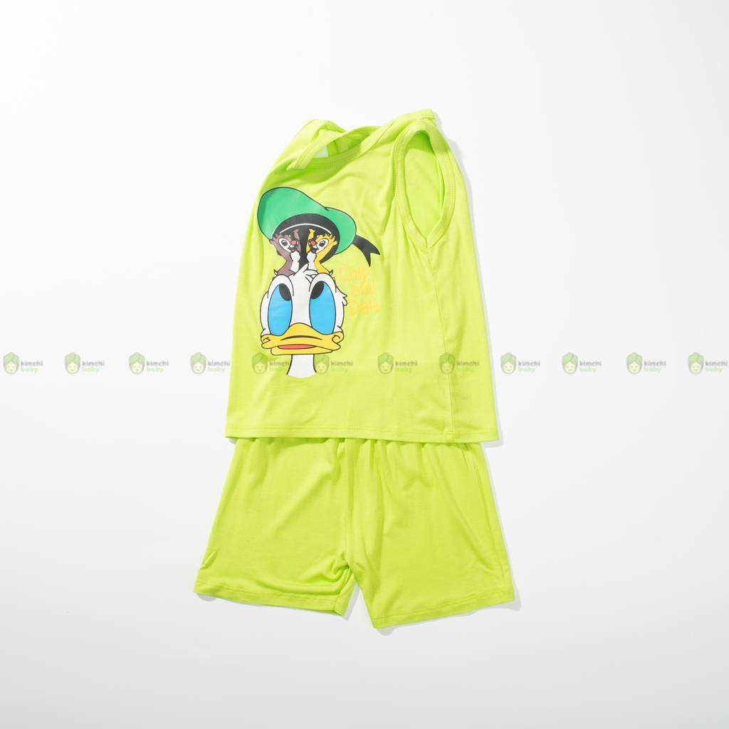 [SZ ĐẠI] Bộ Ba Lỗ Bé Trai, Bé Gái MinkyMom Vải Thun Lạnh Hoạ Tiết Mickey, Áo 3 Lỗ Cho Bé Mặc Hè Thoáng Mát MKM3LO2208